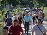 Medio millar de vecinos de la mujer desaparecida en Pontevedra participan en las tareas de rastreo