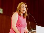 Susana Díaz señala el "silencio" del PP andaluz ante los exaltos cargos del Gobierno de Aznar imputados en los ERE
