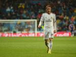 Modric sintió molestias en la cadera durante el Real Madrid-Las Palmas