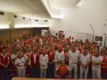 El presidente de Cruz Roja Española visita el dispositivo sanitario de la entidad en Sanfermines