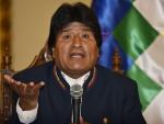 Bolivian President Evo Morales Ayma answers questi