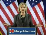 Democratic presidential candidate Hillary Clinton