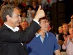 Zapatero ve al PP "cada día más nervioso" ante la remontada del PSOE