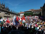 El BNG se manifiesta por las calles de Santiago para reclamar que "Galicia es una nación"