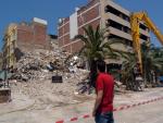 Continúan las demoliciones de edificios en Lorca pese a ser jornada electoral