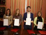 PSOE, C's, Participa e IU firman una declaración institucional por "una democracia paritaria" por el 8 de Marzo