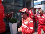 Alonso (Ferrari): "Estoy muy feliz, tenemos una buena posición para atacar mañana"