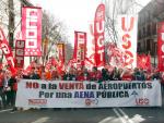 Los sindicatos amenazan con huelgas en Semana Santa si sigue la privatización