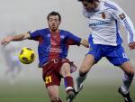 El jugador del Levante Rubén trabaja en parte con el grupo y podría jugar ante el Almería