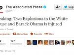 Falsa noticia publicada en Twitter desde la cuenta de @AP