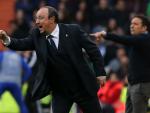 Real Madrid's coach Rafael Benitez gestures on the
