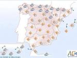 Viento fuerte en el este de Girona, Baleares, Valle del Ebro y Canarias