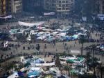 Los manifestantes en Tahrir, inamovibles pese al diálogo entre Gobierno y oposición
