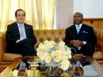 El presidente de Guinea Ecuatorial, Teodoro Obiang, se reúne con José Bono