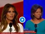 La mujer de Trump se presenta imitando el discurso de Michelle Obama