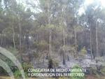 Controlado el incendio forestal declarado este viernes en el paraje de Los Llanos en Puerta de Segura