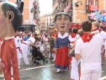 La procesión y el primer encierro, protagonistas en el día grande de los Sanfermines