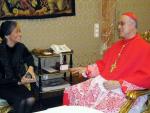 Fernández de la Vega se entrevistó en el Vaticano con el cardenal Bertone