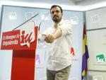 IU insta a Pedro Sánchez a empezar a negociar ya un gobierno alternativo para "presionar" a Rajoy