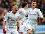 Ribery mantiene el Bayern en la lucha por el tercer lugar