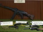 Tres detenidos por vender armas de guerra y munición a coleccionistas