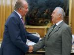 Nourry recibe la felicitación del Rey en la Zarzuela tras lograr el Premio Calvo Serer