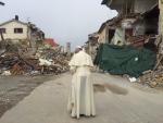 El Papa a los supervivientes del terremoto de Amatrice: "Vayan adelante, siempre hay futuro"