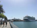 La llegada de cruceros en la ciudad de Las Palmas de Gran Canaria prevé este mes un movimiento de 9.000 pasajeros