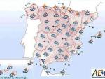 Viento fuerte en los litorales del sureste y lluvias en el sur de Andalucía