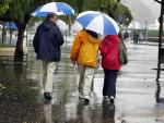 Un total de catorce provincias estarán hoy en alerta por lluvia, viento o fenómenos costeros