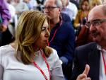 Susana Díaz, que no ha pronunciado la palabra "abstención", apela a la "unidad" del PSOE para ganar elecciones