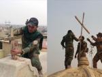 Los musulmanes ayudan a poner la cruz en su sitio en Irak