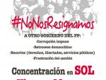 El partido de Llamazares convoca para el viernes por la tarde en Sol su concentración contra la investidura de Rajoy