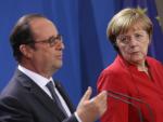 Angela Merkel y Hollande en Berlin el pasado 28 de septiembre