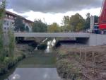 URA sustituye puente sobre el río Gobela a su paso por la ciudad deportiva de Fadura en Getxo