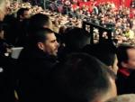 Víctor Valdés presenció en directo el Manchester United - Chelsea