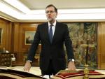 Rajoy jura ante el Rey el cargo de presidente del Gobierno