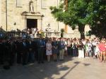 Instituciones y entidades honran la tumba de Rafael Casanova en Sant Boi
