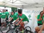 Bantierra y Seguros RGA logran una tonelada de productos para el Banco de Alimentos con la bicicleta solidaria