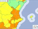 Valencia y el sur de Alicante están en alerta naranja por calor con temperaturas de hasta 42ºC