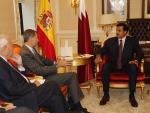 El Rey Felipe VI se reúne con el emir de Qatar y el presidente de Portugal y prevé verse con José Manuel Santos