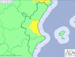 Alerta amarilla por altas temperaturas en el litoral de Valencia para este sábado