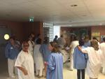 El Área Sanitaria Norte realiza un simulacro de incendio en la planta de Maternidad del Hospital de Antequera