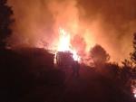 Moragues cifra en 600 las hectáreas quemadas en Bolulla (Alicante) y habla de "desastre ambiental evidente"