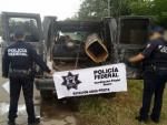 Incautan en México un bazuca casero para lanzar droga por la frontera a EEUU