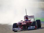 Alonso consigue el mejor tiempo matinal en su segundo día con el nuevo F2012