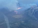 APNs vigilan el incendio de Fanlo, que está casi extinguido