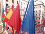 El Ayuntamiento de Pamplona rechaza una declaración de UPN contra la colocación de la ikurriña en el chupinazo