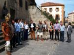 La ciudad de Soria enciende de manera permanente la llama del pebetero de Numancia junto a la Diputación