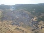 Estabilizado el incendio que ha arrasado 60 hectáreas de monte y cultivos en Bronchales (Teruel)